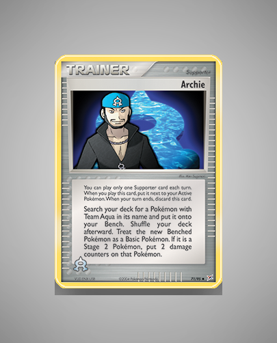 Collector’s Guide: Archie (Team Magma vs Team Aqua #71)
