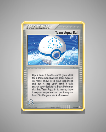 Collector’s Guide: Team Aqua Ball (Team Magma vs Team Aqua #75)