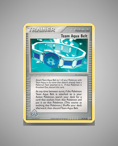 Collector’s Guide: Team Aqua Belt (Team Magma vs Team Aqua #76)