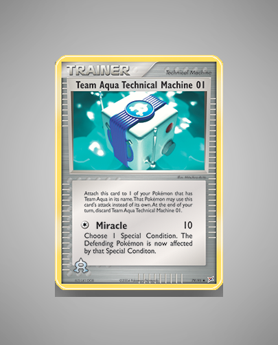 Collector’s Guide: Team Aqua Technical Machine 01 (Team Magma vs Team Aqua #79)