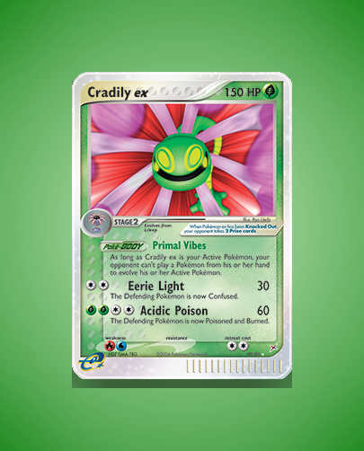 Collector’s Guide: Cradily ex (Team Magma vs Team Aqua #90)