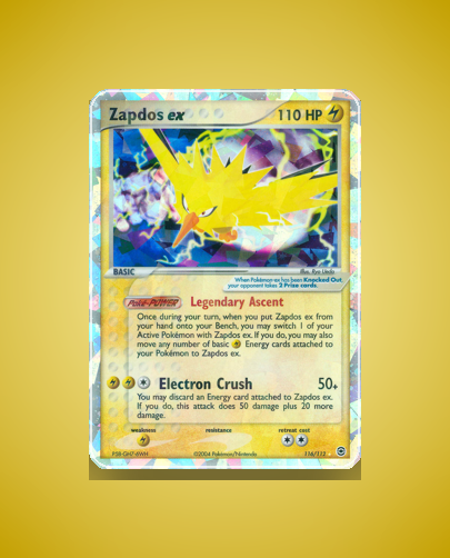 Collector’s Guide: Zapdos ex (FireRed LeafGreen #116)