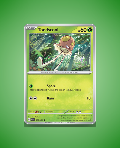 Collector’s Guide: Toedscool (Scarlet Violet #25)