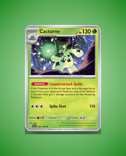 Collector’s Guide: Cacturne (Scarlet Violet #6)