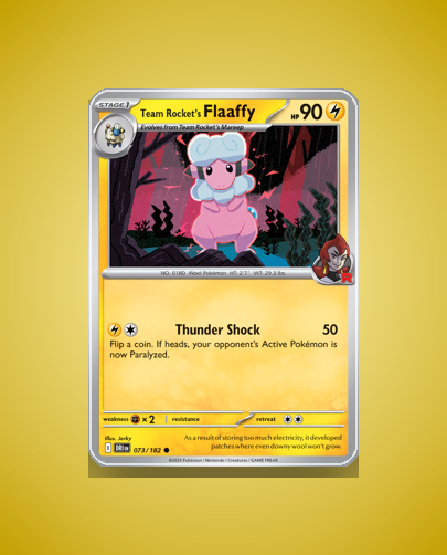Collector’s Guide: Team Rocket’s Flaaffy (Destined Rivals #73)