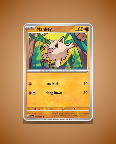 Collector’s Guide: Mankey (Paldea Evolved #106)