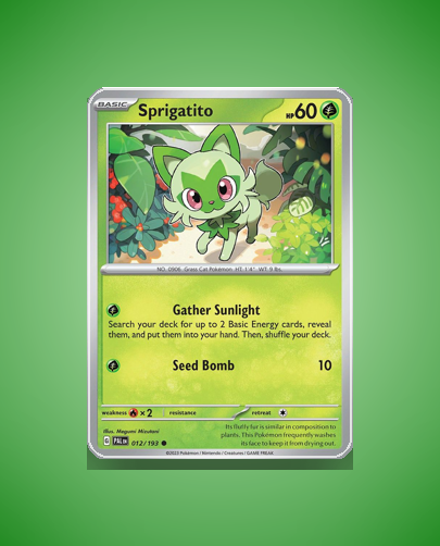 Collector’s Guide: Sprigatito (Paldea Evolved #12)