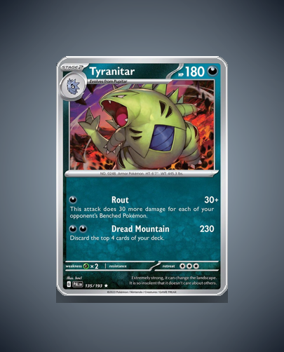 Collector’s Guide: Tyranitar (Paldea Evolved #135)