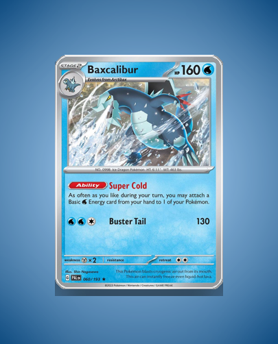 Collector’s Guide: Baxcalibur (Paldea Evolved #60)