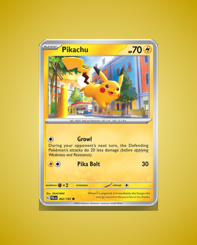 Collector’s Guide: Pikachu (Paldea Evolved #62)