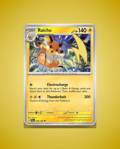 Collector’s Guide: Raichu (Paldea Evolved #64)