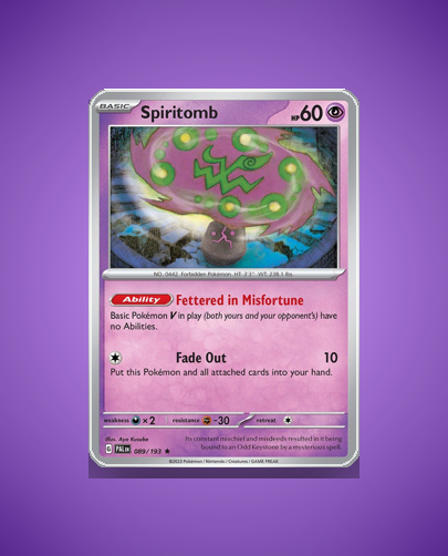 Collector’s Guide: Spiritomb (Paldea Evolved #89)