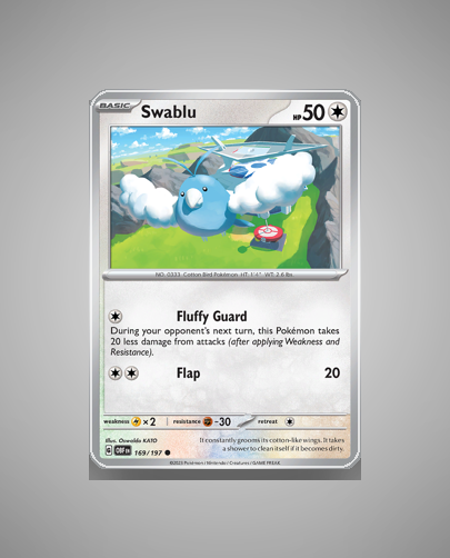 Collector’s Guide: Swablu (Obsidian Flames #169)