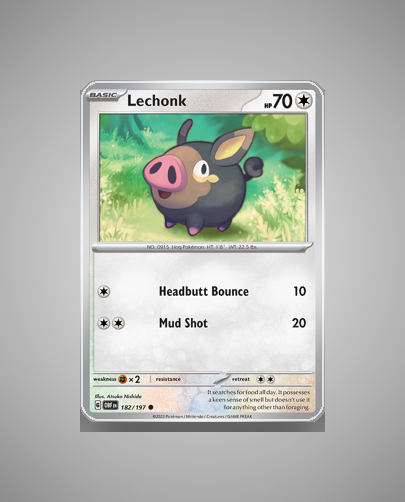 Collector’s Guide: Lechonk (Obsidian Flames #182)