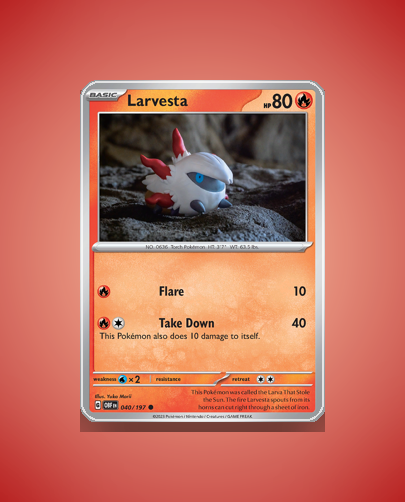 Collector’s Guide: Larvesta (Obsidian Flames #40)