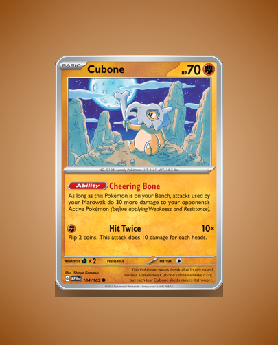 Collector’s Guide: Cubone (151 #104)