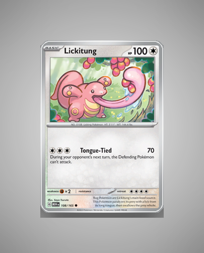 Collector’s Guide: Lickitung (151 #108)