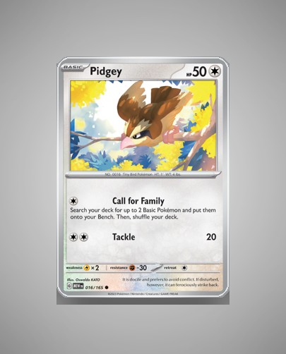 Collector’s Guide: Pidgey (151 #16)