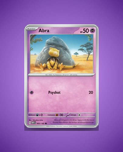 Collector’s Guide: Abra (151 #63)