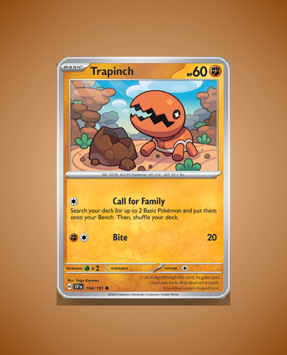 Collector’s Guide: Trapinch (Surging Sparks #104)