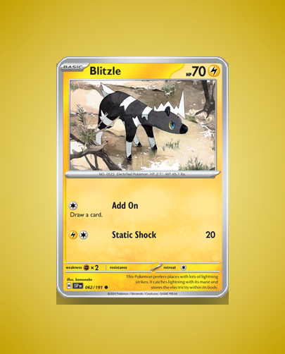 Collector’s Guide: Blitzle (Surging Sparks #62)