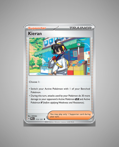 Collector’s Guide: Kieran (Prismatic Evolutions #113)