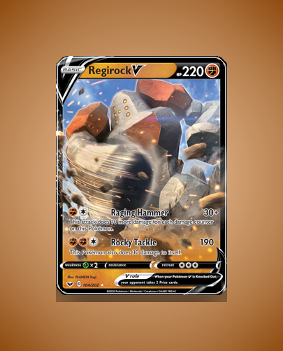 Collector’s Guide: Regirock V (Sword Shield #104)