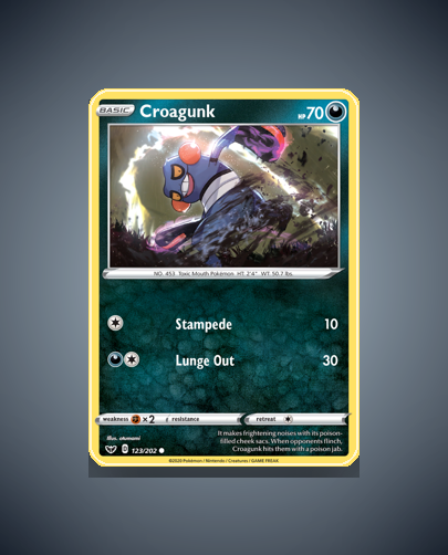 Collector’s Guide: Croagunk (Sword Shield #123)