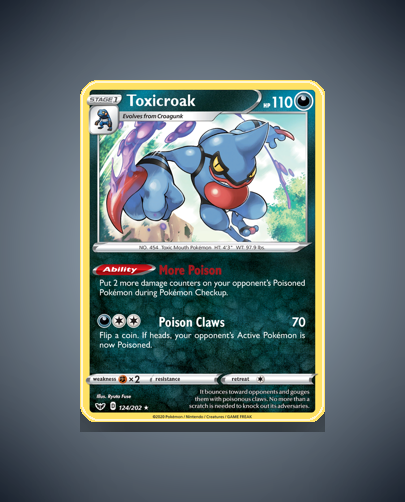 Collector’s Guide: Toxicroak (Sword Shield #124)