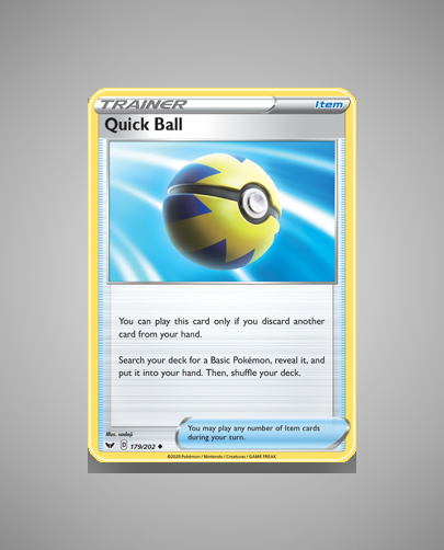 Collector’s Guide: Quick Ball (Sword Shield #179)