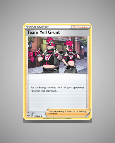 Collector’s Guide: Team Yell Grunt (Sword Shield #184)