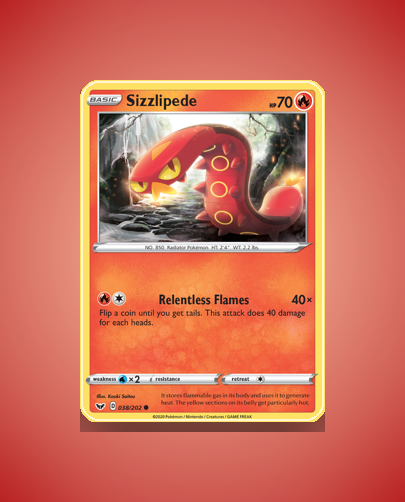 Collector’s Guide: Sizzlipede (Sword Shield #38)