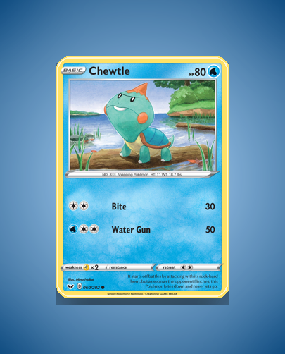 Collector’s Guide: Chewtle (Sword Shield #60)