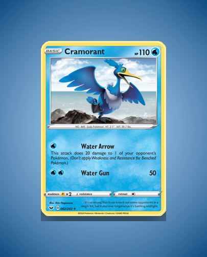 Collector’s Guide: Cramorant (Sword Shield #62)