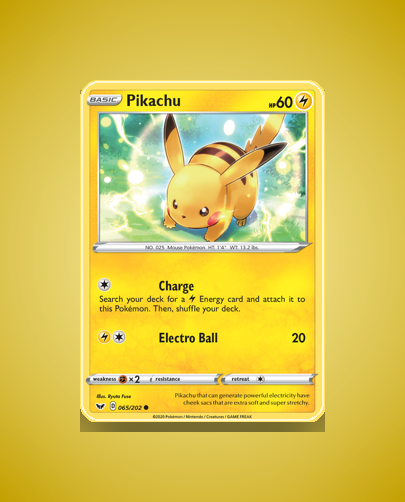 Collector’s Guide: Pikachu (Sword Shield #65)