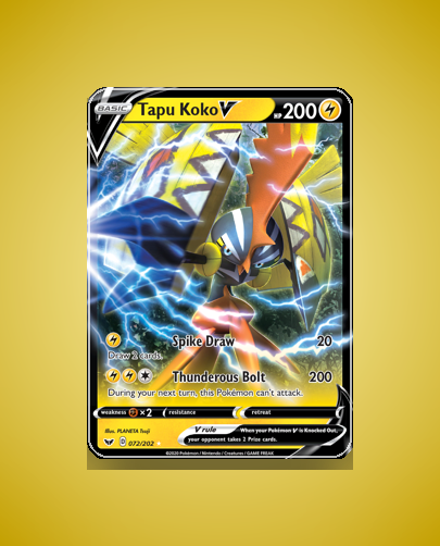 Collector’s Guide: Tapu Koko V (Sword Shield #72)