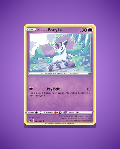 Collector’s Guide: Galarian Ponyta (Sword Shield #81)