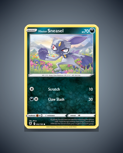 Collector’s Guide: Hisuian Sneasel (Astral Radiance #92)