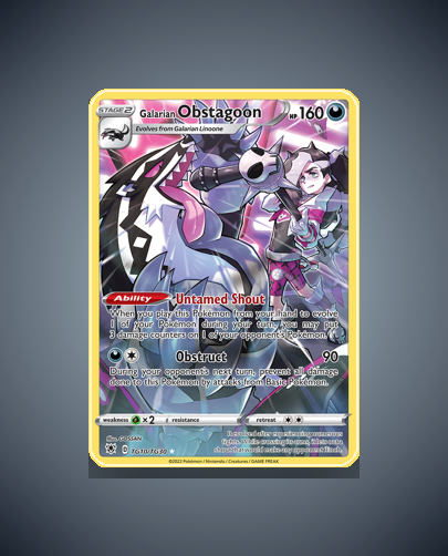 Collector’s Guide: Galarian Obstagoon (Astral Radiance Trainer Gallery #TG10)
