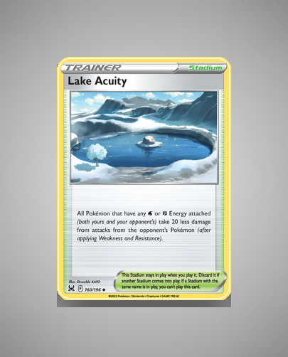Collector’s Guide: Lake Acuity (Lost Origin #160)