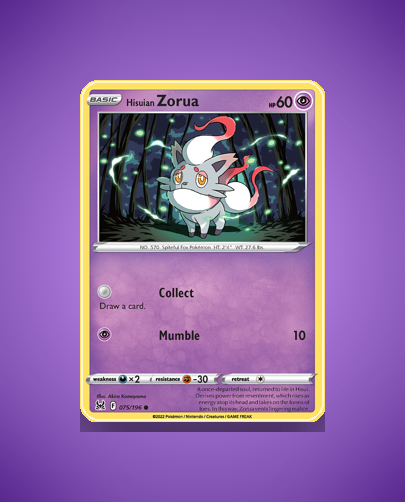 Collector’s Guide: Hisuian Zorua (Lost Origin #75)