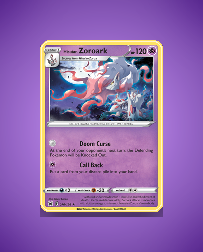 Collector’s Guide: Hisuian Zoroark (Lost Origin #76)