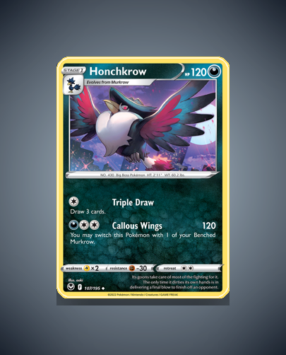 Collector’s Guide: Honchkrow (Silver Tempest #107)