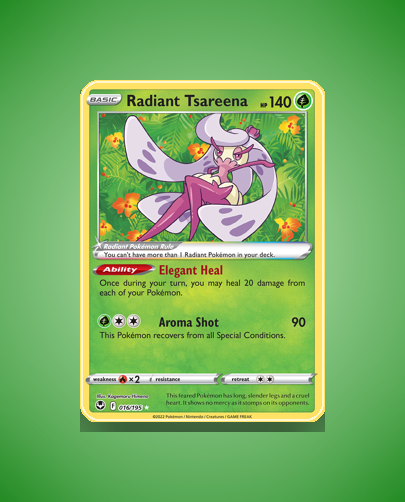 Collector’s Guide: Radiant Tsareena (Silver Tempest #16)