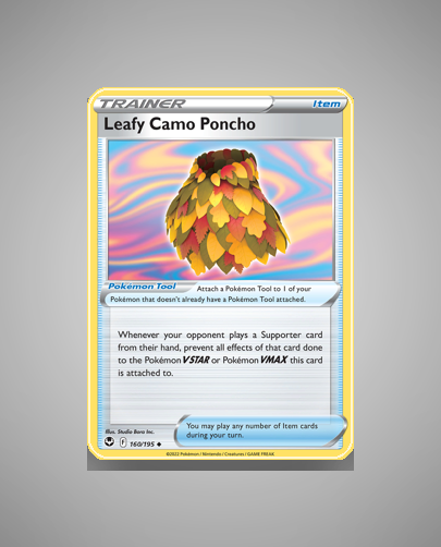 Collector’s Guide: Leafy Camo Poncho (Silver Tempest #160)