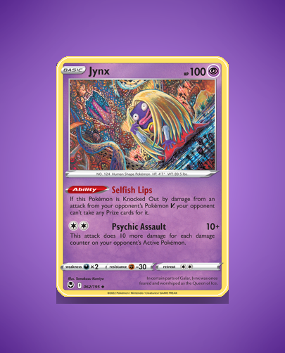 Collector’s Guide: Jynx (Silver Tempest #62)