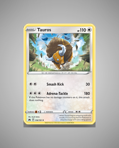 Collector’s Guide: Tauros (Crown Zenith #106)