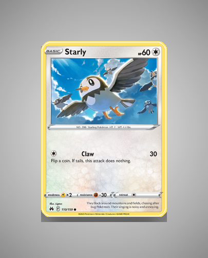 Collector’s Guide: Starly (Crown Zenith #110)