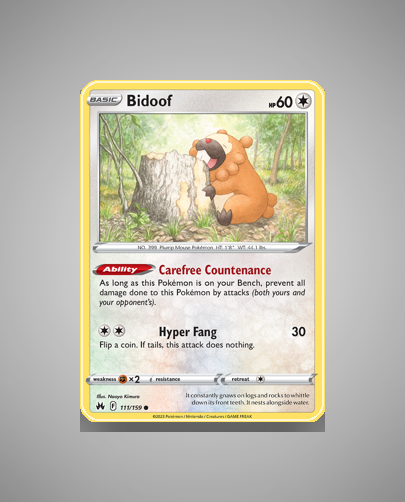 Collector’s Guide: Bidoof (Crown Zenith #111)