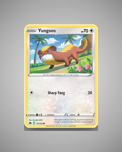 Collector’s Guide: Yungoos (Crown Zenith #117)